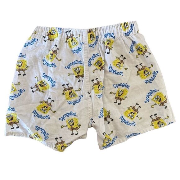 SpongeBob SquarePants White Shorts boxer cotton boys 4-5 year - Picture 2 of 4